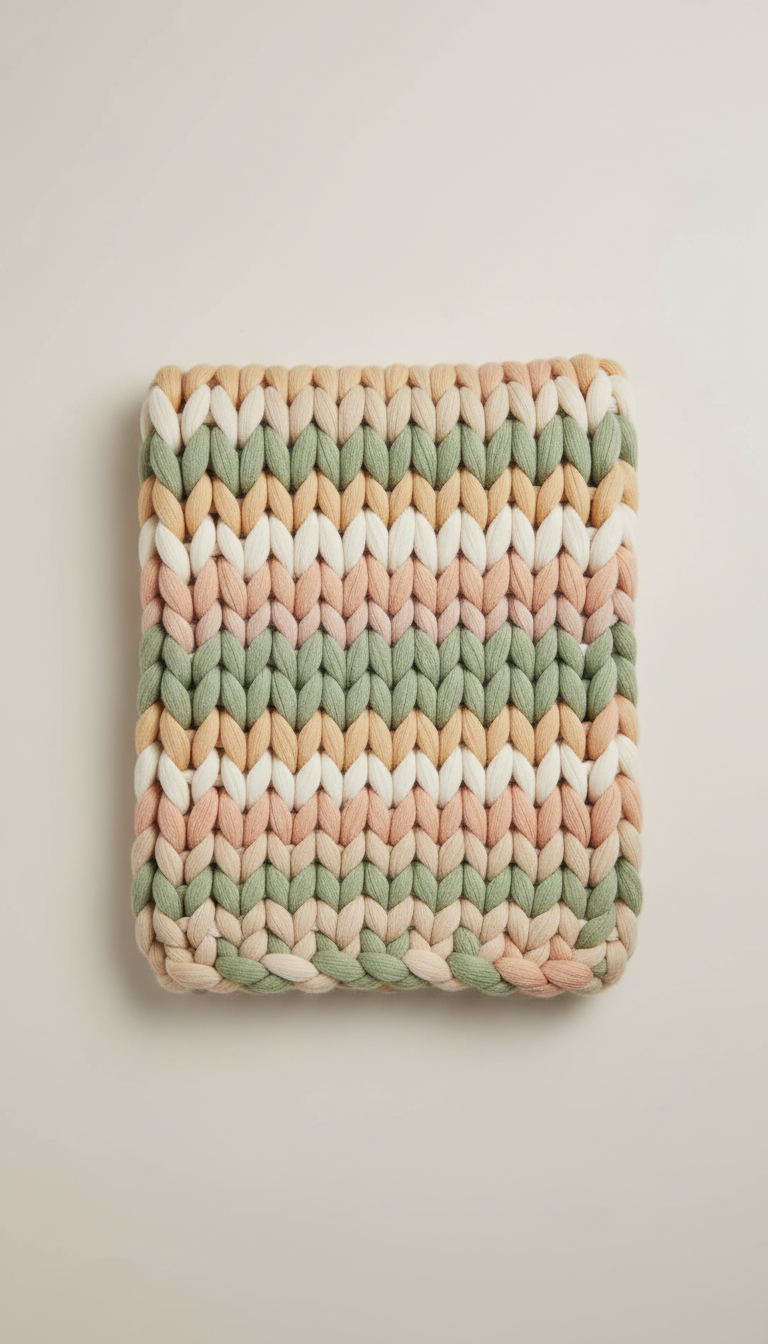 Chunky Knit Throw Blanket