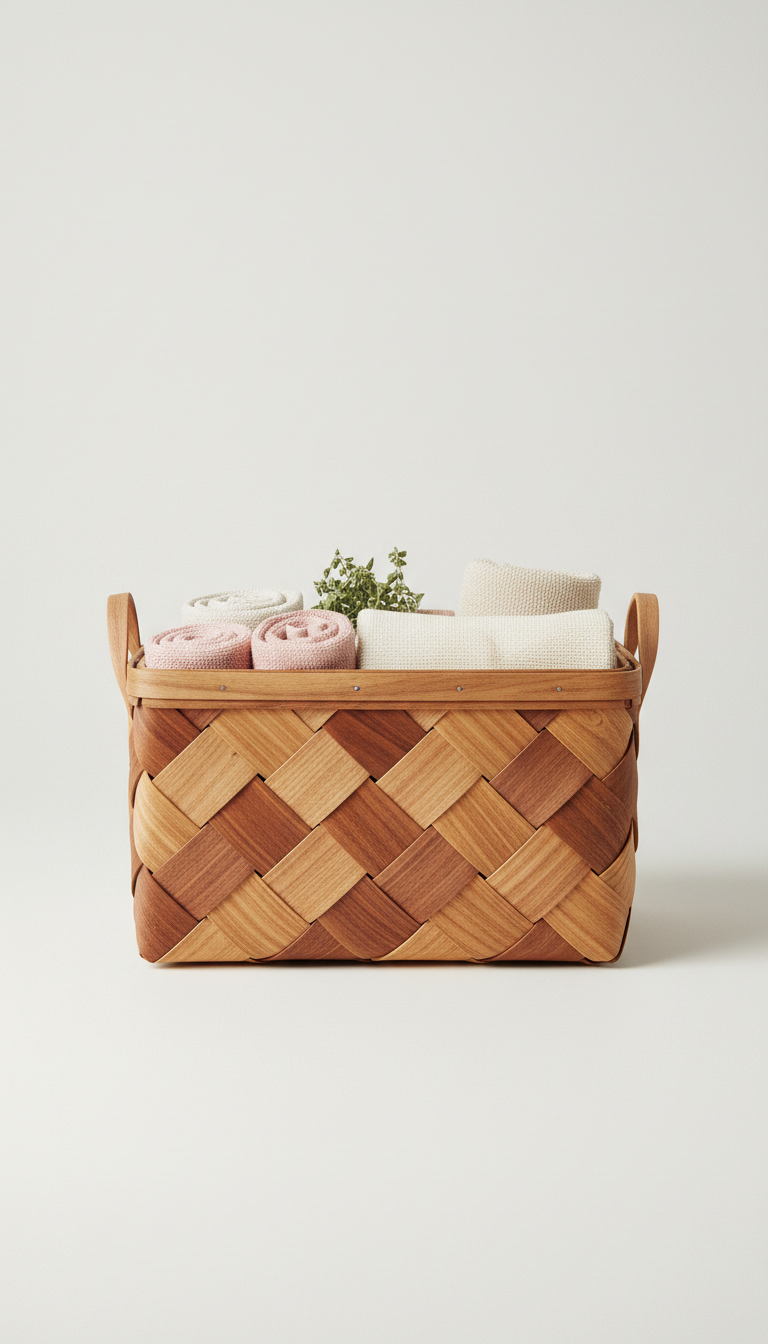 Toasted Walnut Multipurpose Storage Basket